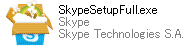 Skypeセットアップ実行ファイル